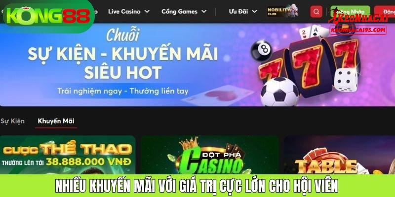 Những điểm vượt trội của KONG88